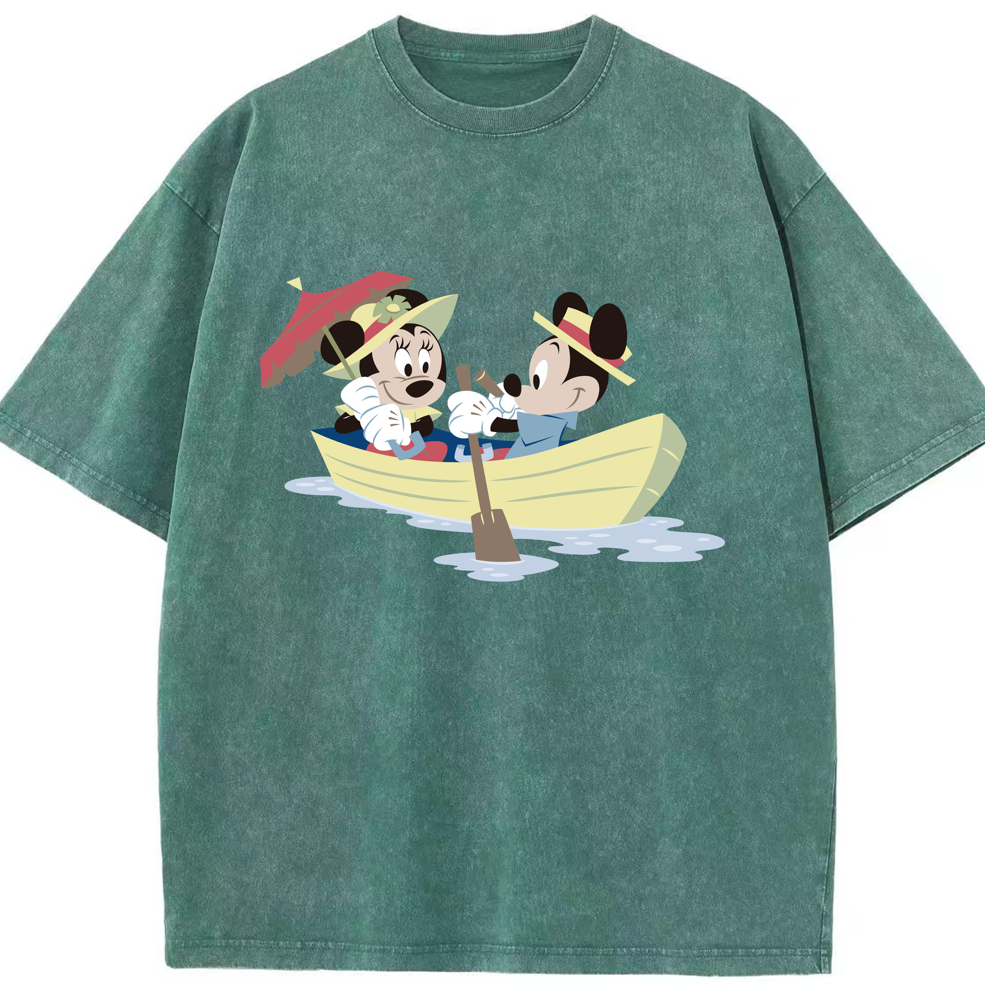 （画像用） ミッキーマウス Mickey Mouse 綿100% ヴィンテージ風 半袖Tシャツ（フロントプリント）